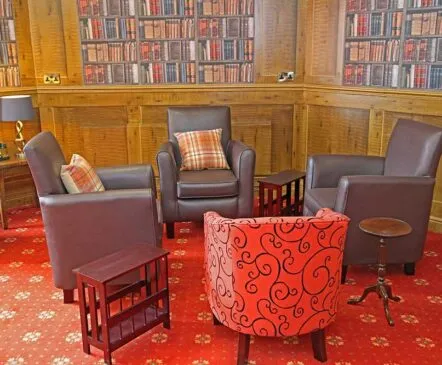 Library area at nursing home -Applewood Healthcare